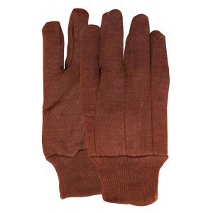 Jersey handschoenen van 100% katoen cat.1, bruin 255 gram
