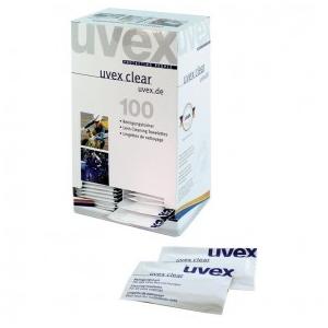 uvex schoonmaak doekjes box 9963-000, inhoud 100 stuks