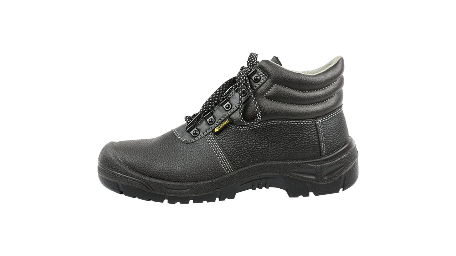 KOIFISH Veiligheidsschoenen Heren Dames Hoog Lichtgewicht Werkschoenen met Stalen Neus Antislip Sportieve veiligheidslaarzen Ademend C28/Zwart44