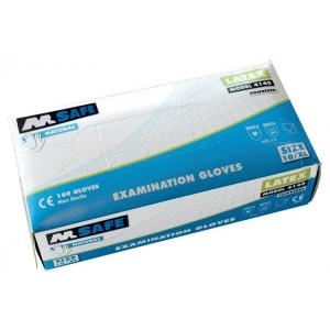 M-Safe latex onderzoekshandschoenen model 4140