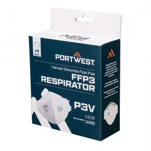 Portwest FFP3 Platgevouwen Dolomite Masker P310