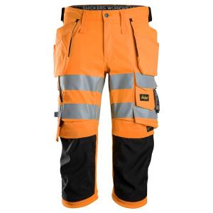 Snickers High-Vis Klasse 1/2 Stretch Pirate Broek met Holsterzakken