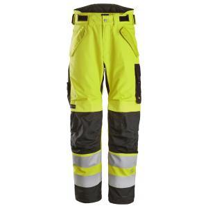 Snickers 6630 High-Vis, Class 2 Waterproof 37.5® 2-laags Licht gewatteerde Werkbroek