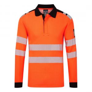 Portwest PW3 Modaflame Knit HVO Vlamvertragend Poloshirt met lange mouw type FR734
