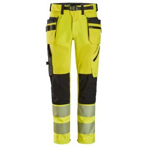 Snickers High-Vis, Klasse 2, Werkbroek met Afneembare Holsterzakken type 6930