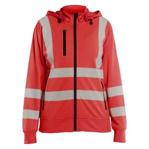 Dames Sweatshirt met afneembare capuchon High Vis