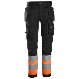 Snickers 6234 High-Vis, Class 1 Stretch Trousers Holster Pockets