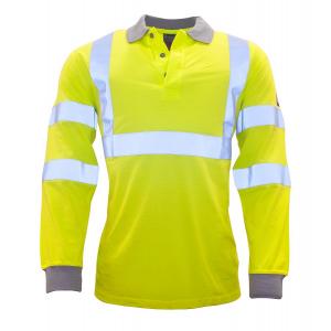 Portwest Poloshirt Hi-Vis Vlamvertragend Antistatisch lange mouw type FR77