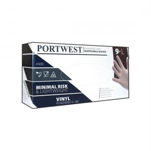 Portwest Gepoederde Vinyl Wegwerphandschoenen type a900