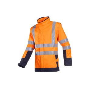 Sioen Heatherton Vlamvertragende en antistatische signalisatie softshell met afneembare mouwen