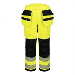 Portwest PW3 Vlamvertragende Modaflame Hi-Vis winterbroek met holsterzakken type FR427