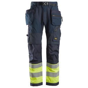 Snickers 6931 FlexiWork, High-Vis Werkbroek+ met holsterzakken, Klasse 1