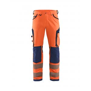 Blaklader high vis werkbroek met 4-weg stretch zonder spijkerzakken type 1197