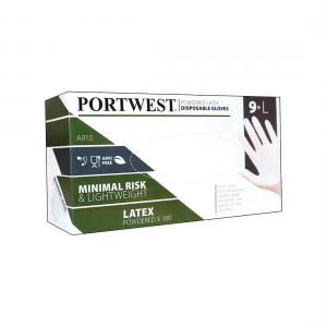 Portwest Gepoederde Latex Disposable handschoenen type a910