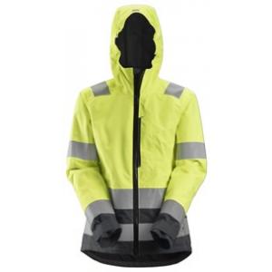 Snickers 1347 AllroundWork, High-Vis Waterproof Shell Damesjack Klasse 2/3