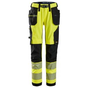 Snickers 6943 High-Vis, Klasse 2 Stretch Werkbroek met Holsterzakken