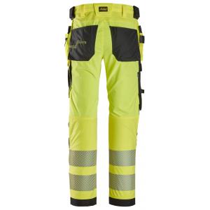 Snickers High-Vis, Klasse 2, 4-Way Stretch Werkbroek met Holsterzakken type 6232