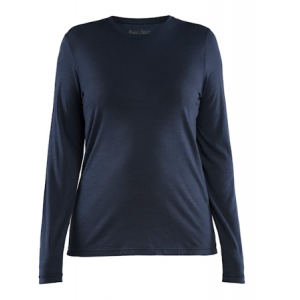 Dames T-shirt met lange mouwen merinowol
