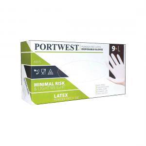 Portwest Poedervrije Latex Disposable handschoen typea915