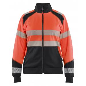 Dames sweatshirt met rits High Vis