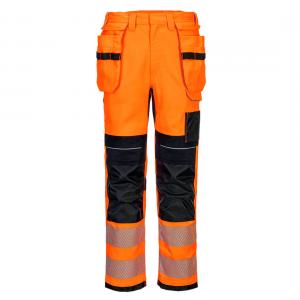 Portwest PW3 Vlamvertragende Modaflame Hi-Vis werkbroek met holsterzakken type FR 415