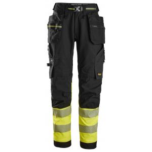 Snickers 6934 High-Vis, Klasse 1 Stretch Werkbroek met Holsterzakken